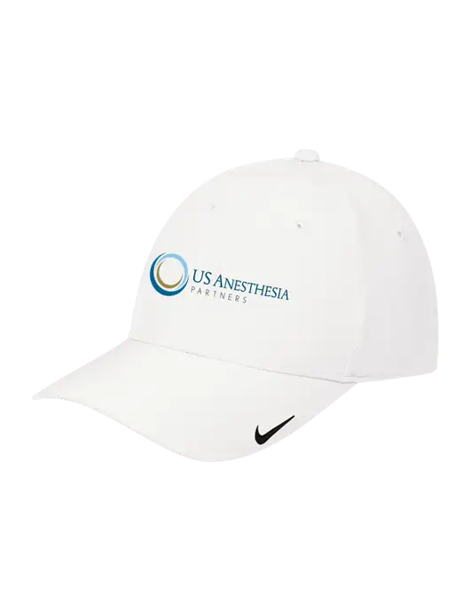 Nike White Dri-FIT Legacy Cap w/US Anesthesia Partners Logo