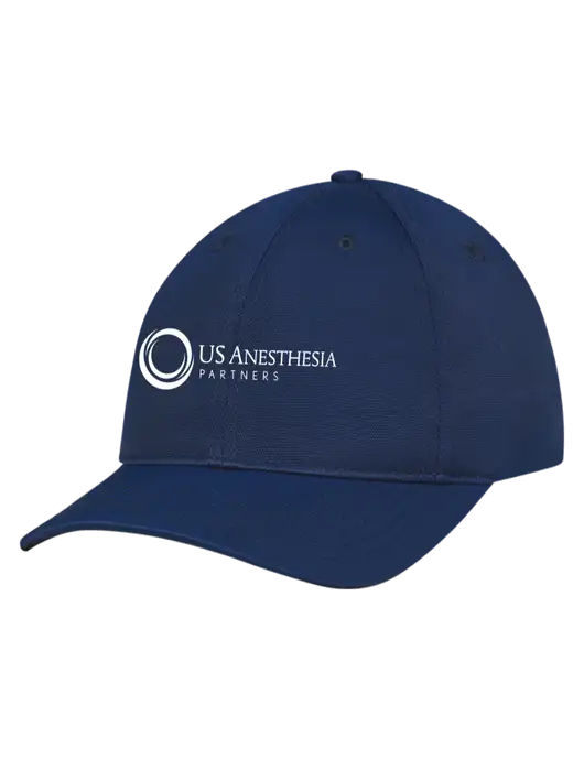 Navy Nylon Twill Performance Cap w/US Anesthesia Partners Logo