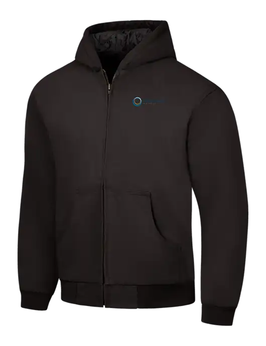 CornerStone Black Duck Cloth Hooded Work Jacket w/US Anesthesia Partners Logo