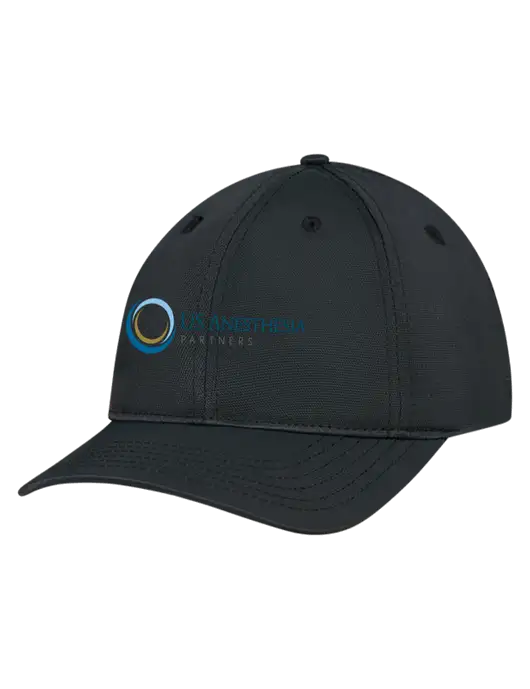 Black Nylon Twill Performance Cap w/US Anesthesia Partners Logo
