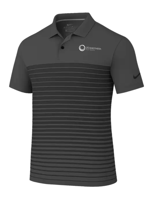 Nike Dark Grey Dri-FIT Vapor Block Polo w/US Anesthesia Partners Logo