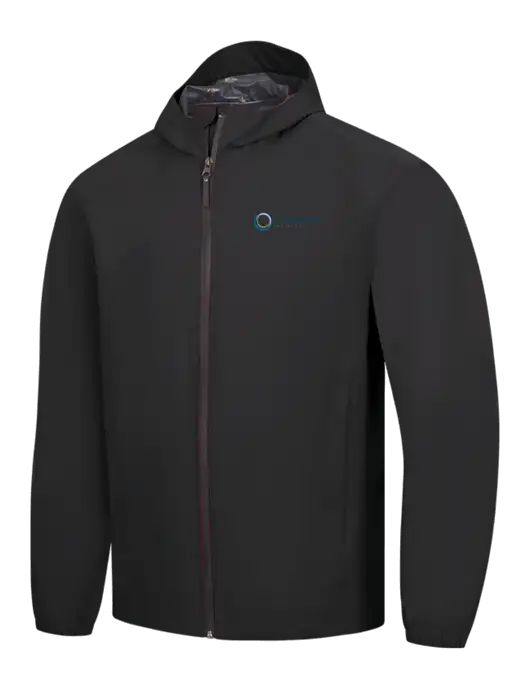 Black Essential Rain Jacket w/US Anesthesia Partners Logo