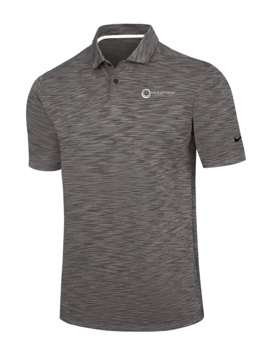 Nike Dark Grey Dri-FIT Vapor Space Dyed Polo w/US Anesthesia Partners Logo
