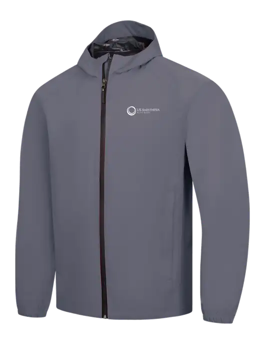 Dark Grey Essential Rain Jacket w/US Anesthesia Partners Logo