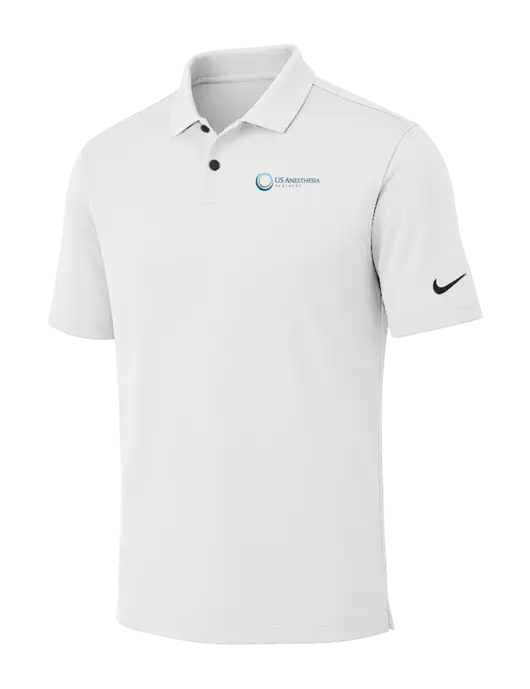 Nike White Dri-FIT Vapor Polo w/US Anesthesia Partners Logo