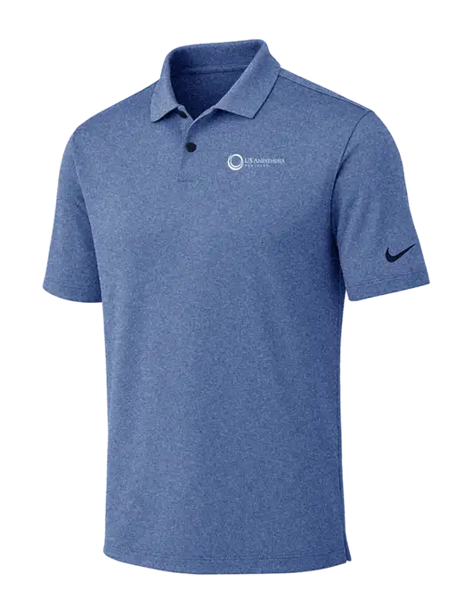 Nike Dark Royal Heather Dri-FIT Vapor Polo w/US Anesthesia Partners Logo
