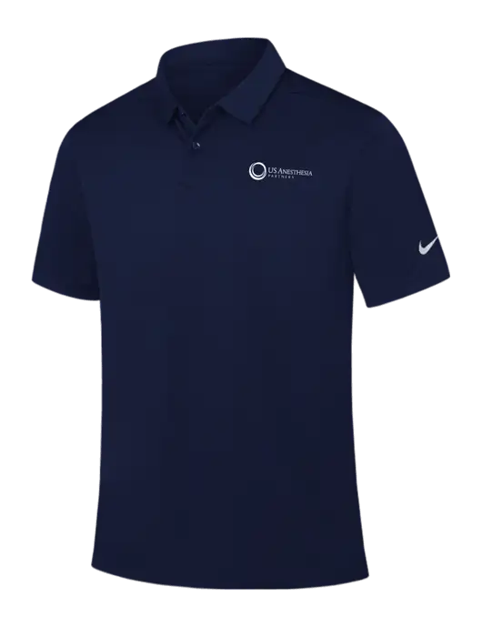 Nike Navy Dry Essential Solid Polo w/US Anesthesia Partners Logo