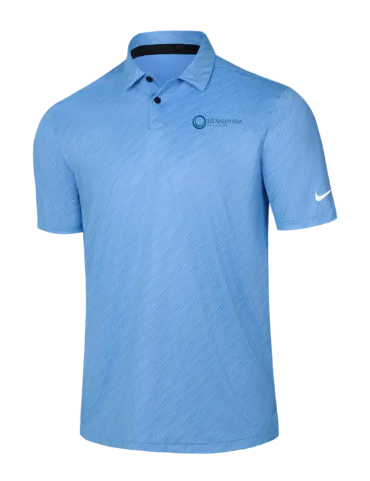 Nike Light Blue Vapor Dash Polo w/US Anesthesia Partners Logo