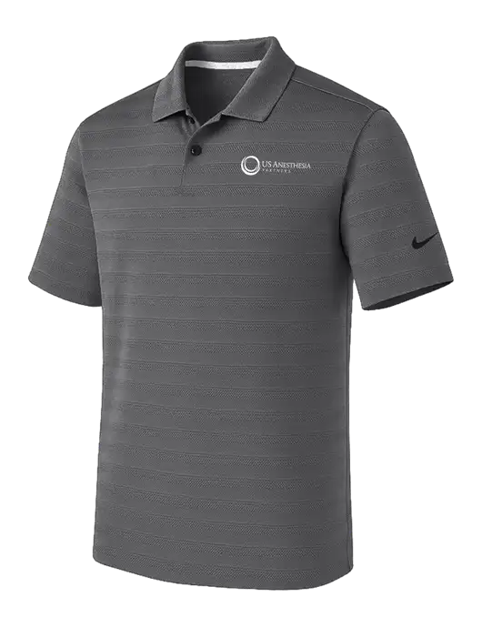 Nike Dark Medium Grey Dri-FIT Vapor Jacquard Polo w/US Anesthesia Partners Logo