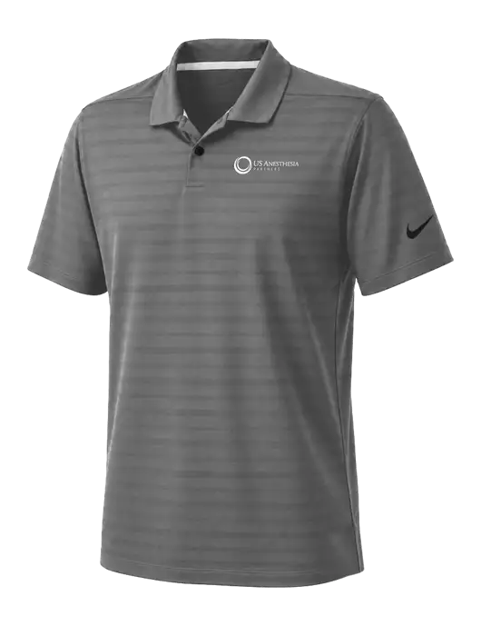 Nike Dark Medium Grey Dri-FIT Vapor Jacquard Polo w/US Anesthesia Partners Logo