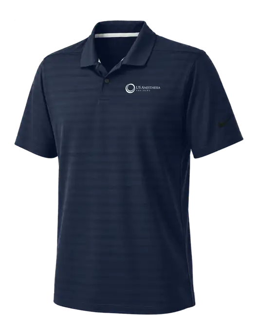 Nike Navy Dri-FIT Vapor Jacquard Polo w/US Anesthesia Partners Logo