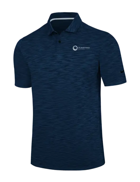 Nike Navy Dri-FIT Vapor Space Dyed Polo w/US Anesthesia Partners Logo