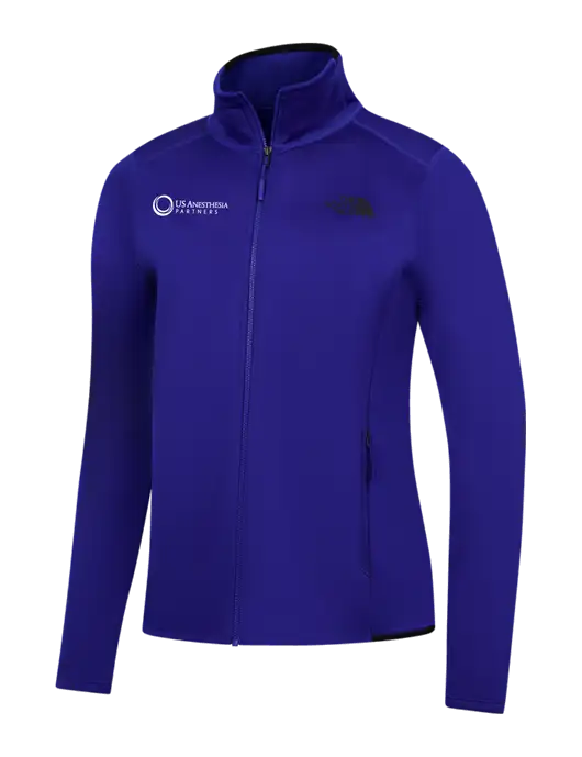 The North Face Womens Dark Royal Skyline Full-Zip Fleece Jacket w/US Anesthesia Partners Logo