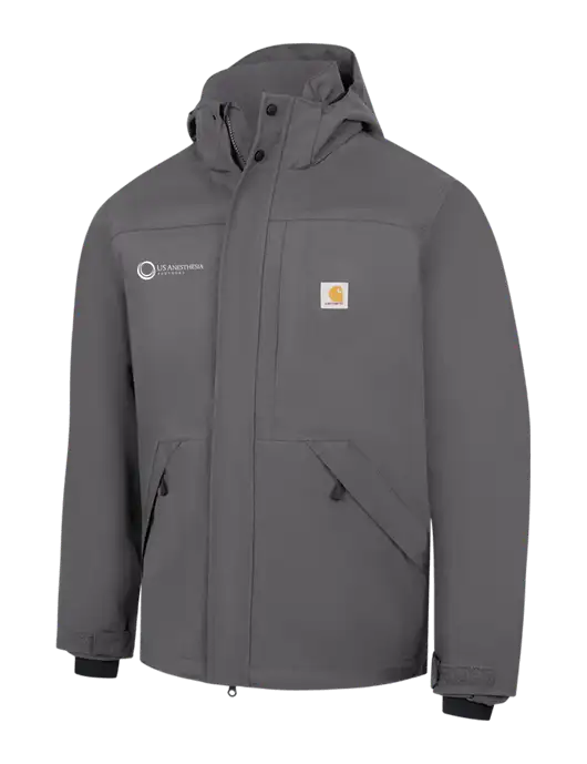 Carhartt Dark Grey Storm Defender Shoreline Jacket w/US Anesthesia Partners Logo