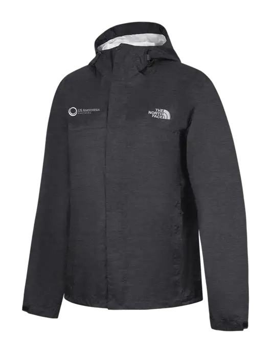 The North Face Dark Grey Heather DryVent Rain Jacket w/US Anesthesia Partners Logo