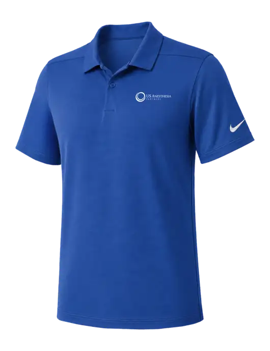Nike Dark Royal Dry Essential Solid Polo w/US Anesthesia Partners Logo