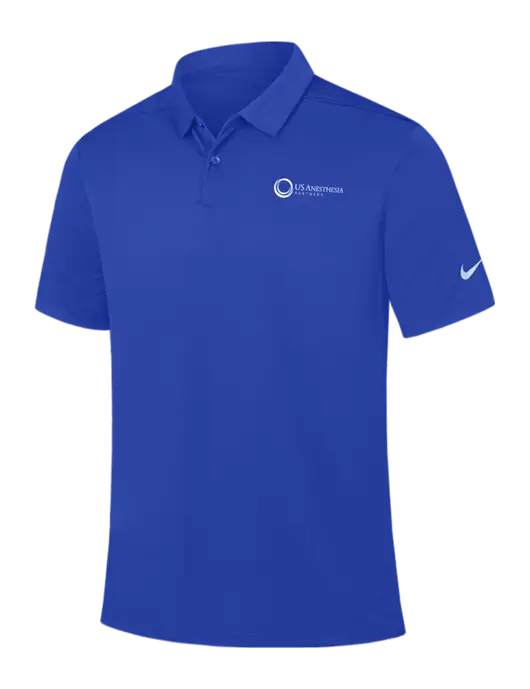 Nike Dark Royal Dry Essential Solid Polo w/US Anesthesia Partners Logo