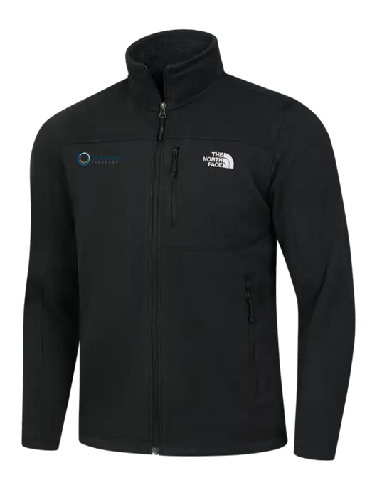North Face Black Heather Sweater Fleece Jacket w/US Anesthesia Partners Logo