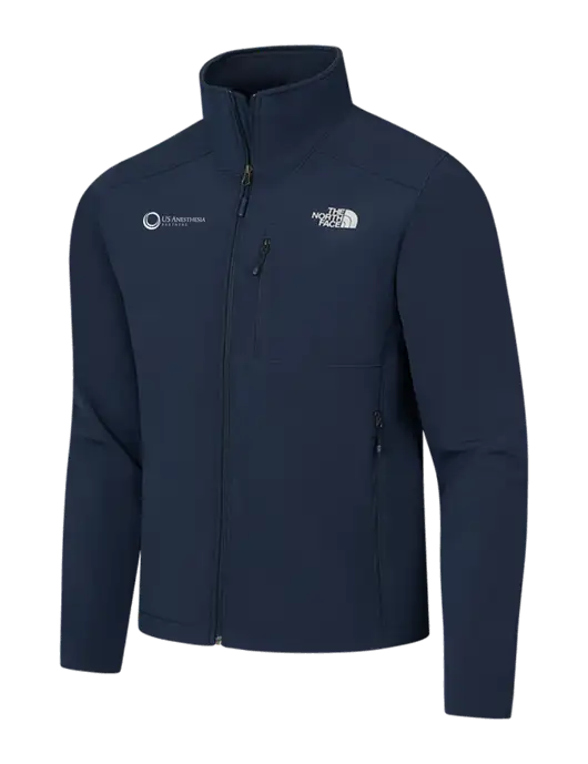 North Face Navy Apex Barrier Soft Shell Jacket w/US Anesthesia Partners Logo