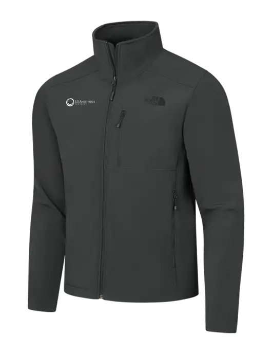 The North Face Dark Medium Grey Apex Barrier Soft Shell Jacket w/US Anesthesia Partners Logo