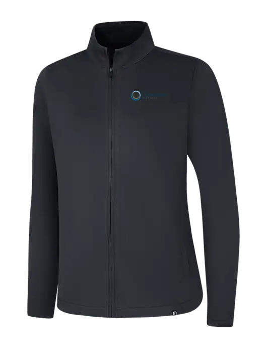 TravisMathew Womens Black Coveside Full-Zip w/US Anesthesia Partners Logo