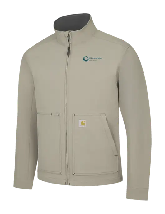 Carhartt Light  Grey Super Dux Soft Shell Jacket w/US Anesthesia Partners Logo