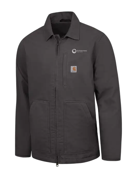 Carhartt Dark Grey Sherpa-Lined Coat w/US Anesthesia Partners Logo