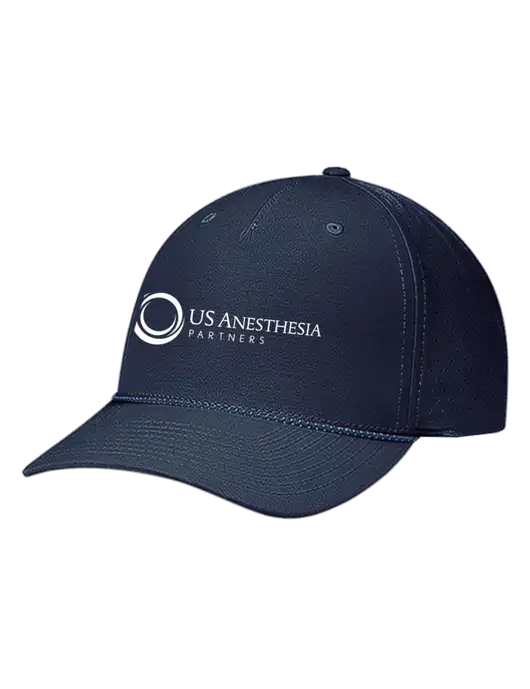 Richardson Laser Perf Performance Dark Navy/Navy-Grey-Blue Rope Cap w/US Anesthesia Partners Logo