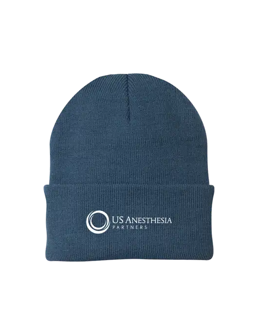 Dark Slate Knit Cap w/US Anesthesia Partners Logo