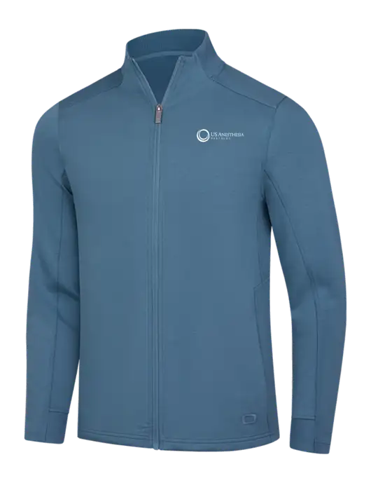 OGIO Light Slate Blue Transcend Full-Zip w/US Anesthesia Partners Logo