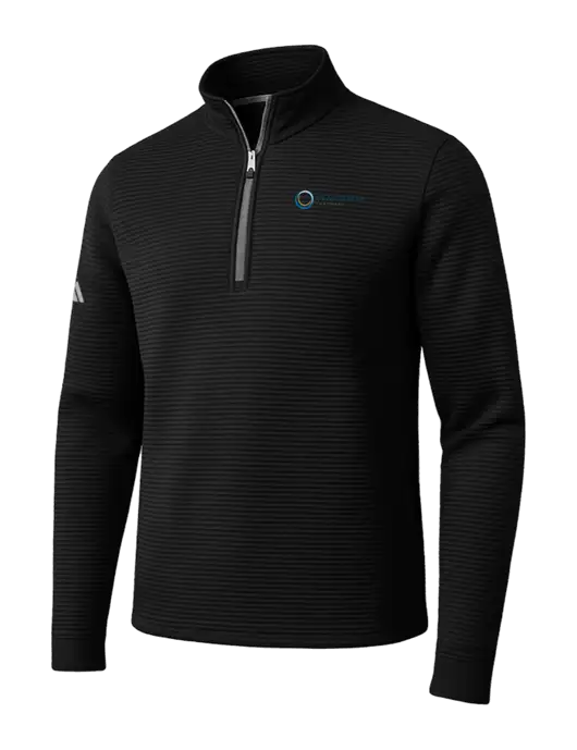 Adidas Black Spacer Quarter-Zip Pullover w/US Anesthesia Partners Logo