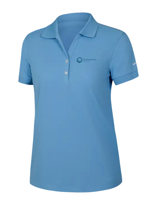 Nike Womens Dri-FIT Classic Light Blue Polo w/US Anesthesia Partners Logo