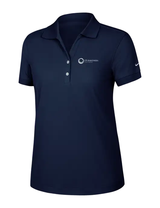 Nike Womens Dri-FIT Classic Dark Navy Polo w/US Anesthesia Partners Logo
