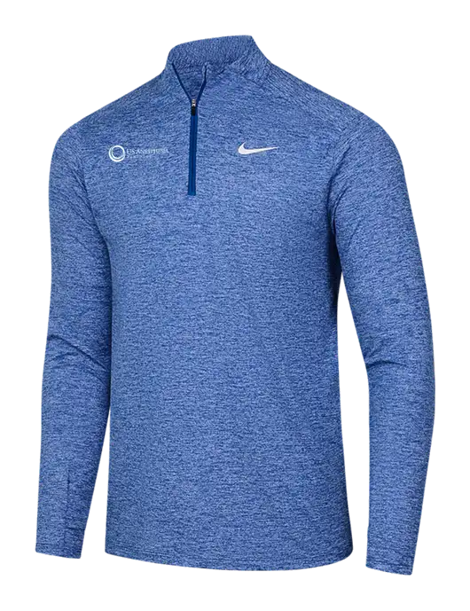 Nike Royal Heather Dri-FIT Element 1/2-Zip Pullover w/US Anesthesia Partners Logo