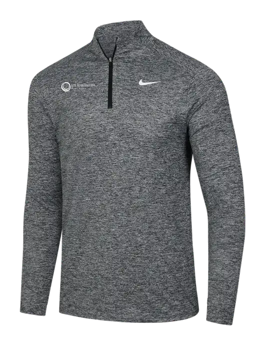 Nike Black Heather Dri-FIT Element 1/2-Zip Pullover w/US Anesthesia Partners Logo