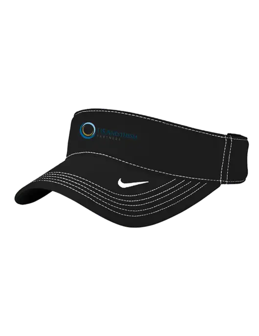Nike Black Dri-FIT Ace Visor w/US Anesthesia Partners Logo