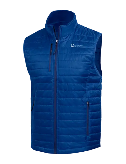Packable Royal Puffy Vest w/US Anesthesia Partners Logo