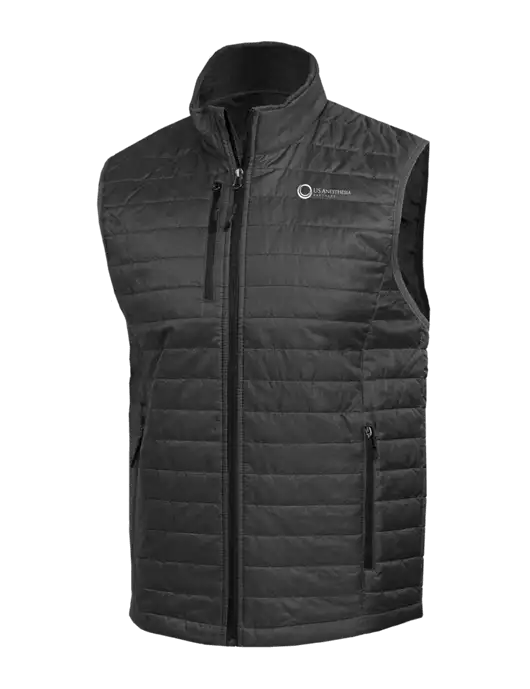 Packable Dark Grey Puffy Vest w/US Anesthesia Partners Logo