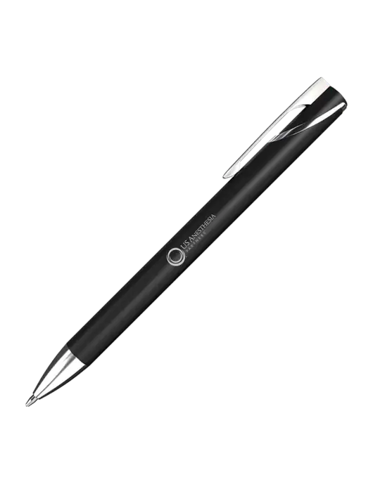 Black/Chrome HyperNova Ballpoint Pen - Black Ink w/US Anesthesia Partners Logo