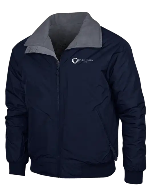Navy/Heather Grey Classic Challenger Jacket w/US Anesthesia Partners Logo