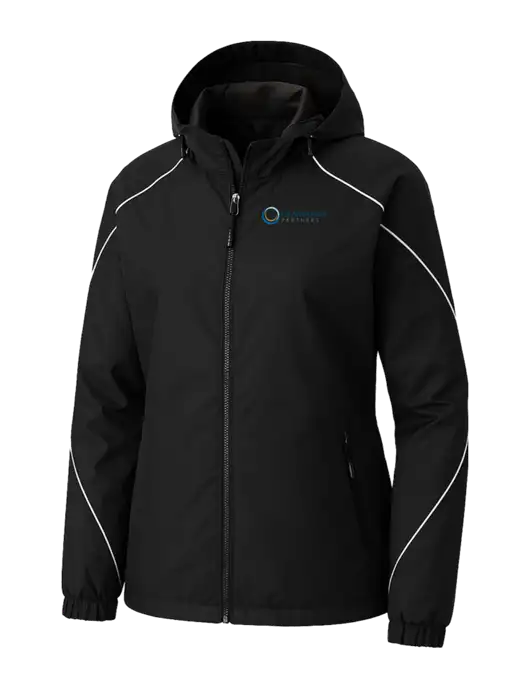 Womens Angle 3-in-1 Black Jacket with Fleece Liner w/US Anesthesia Partners Logo, US Anesthesia Partners Logo