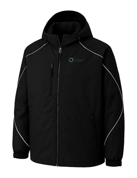 Angle 3-In-1 Black Jacket with Bonded Fleece Liner w/US Anesthesia Partners Logo, US Anesthesia Partners Logo