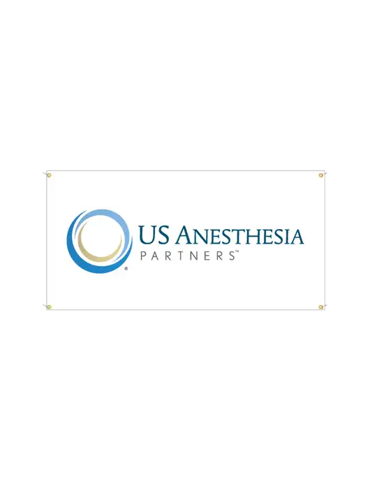 Vinyl Banner 48" x 24"  w/US Anesthesia Partners Logo