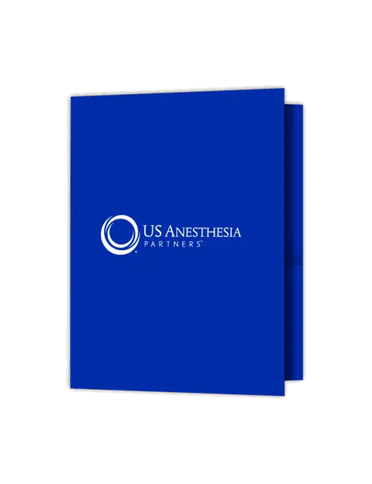 Royal Presentation Folder with Dual Pockets w/US Anesthesia Partners Logo