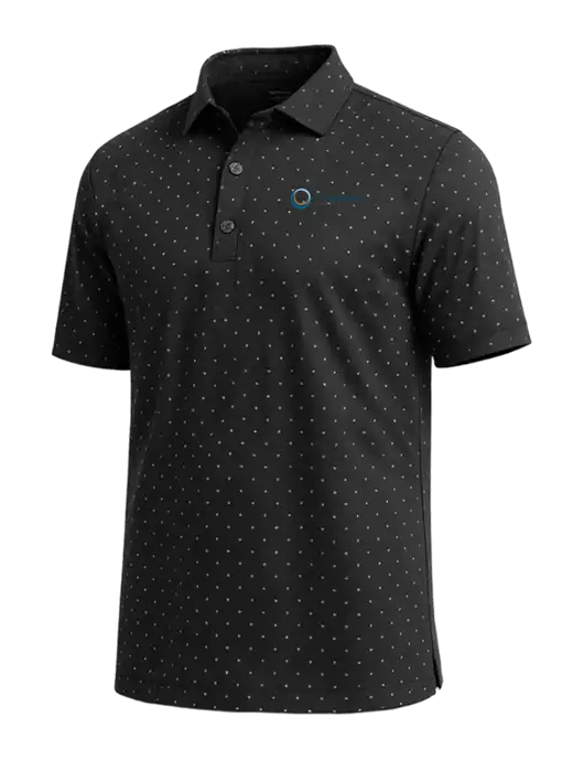 Callaway Micro Chev Black Print Polo w/US Anesthesia Partners Logo