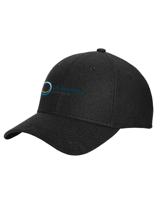 New Era Diamond Era Black Stretch Cap w/US Anesthesia Partners Logo