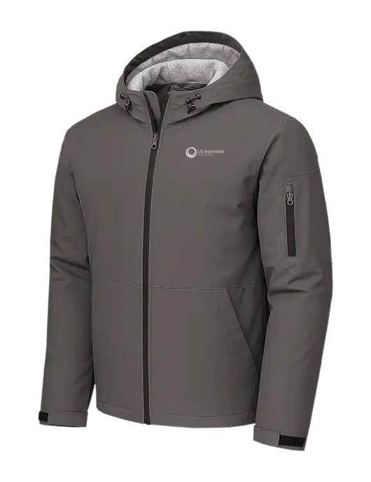 Waterproof Insulated Dark Grey Jacket w/US Anesthesia Partners Logo