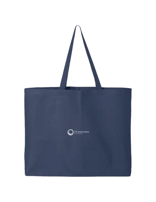 Sturdy Canvas Navy Tote w/US Anesthesia Partners Logo