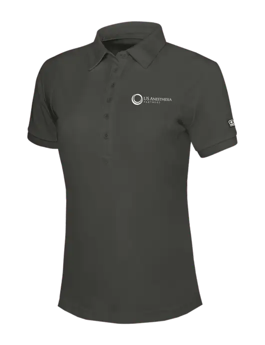 OGIO Womens Dark Grey Jewel Polo w/US Anesthesia Partners Logo