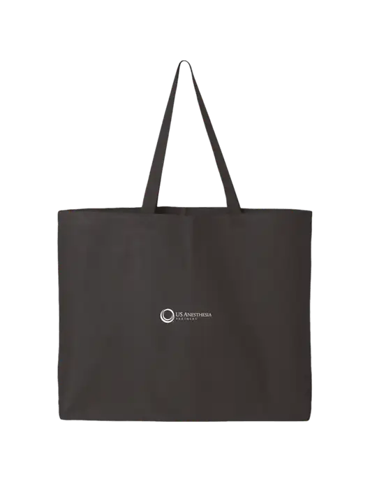 Sturdy Canvas Charcoal Tote w/US Anesthesia Partners Logo